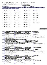 Đề kiểm tra 1 tiết học kỳ 1 môn Công nghệ 11 - Năm học 2015-2016 - Trường THPT Bình Hàn Thuyên